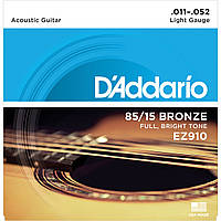 Струни для акустичної гітари D'addario EZ910 85/15 11-52