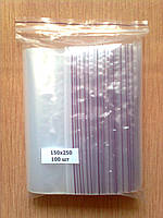 Пакети Zip-Lock 150-250 мм із замком зіп лок поліетиленові пакети струни грипери пакет із застібкою зип лок