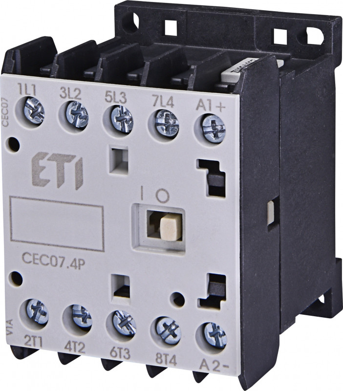 Контактор мініатюрний CEC 12.4 P 230V АС (12A; 5,5 kW; AC3) 4р (4 н. о.)