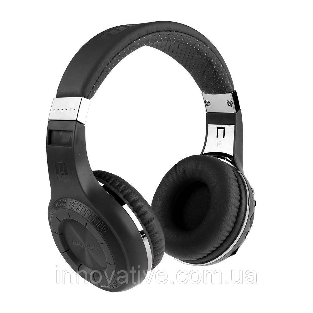 Бездротові Bluetooth навушники Bluedio H Plus з підтримкою MicroSD і радіо (Чорний), фото 1