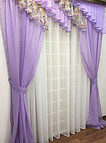 Шторний набір "Анжелика" No2 (штори+ламбрікен + тюль + підхоплення), фото 2