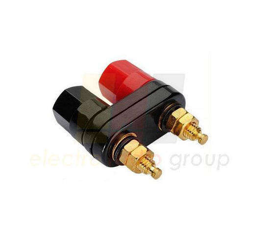 Клемма на приборный блок сдвоенная (красный/черный) (ID#675843115 ...