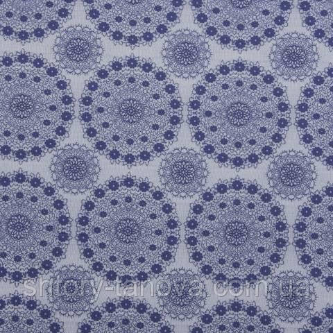 Гардинное полотно, гипюр, орнамент фиолетовый - фото 3 - id-p710761669