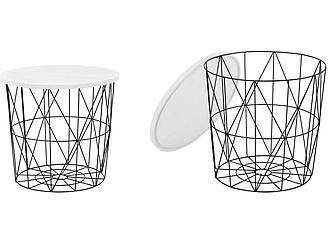 Журнальний стіл Mariffa white / black