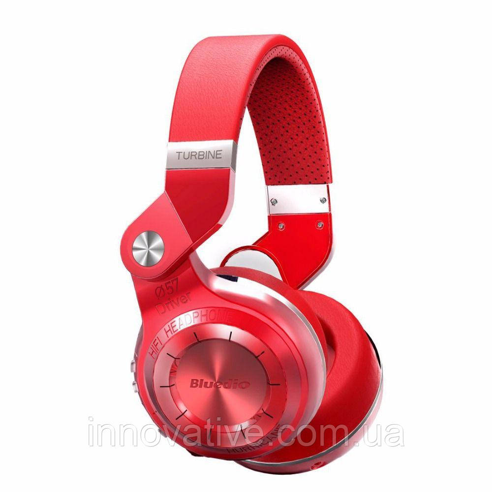 Бездротові Bluetooth-навушники Bluedio T2 Plus з вбудованим радіо (Червоний)