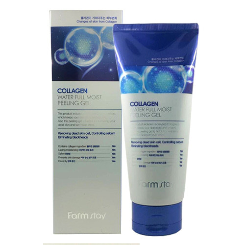 Пілінг-гель із колагеном FarmStay Collagen Water Full Moist Peeling Gel