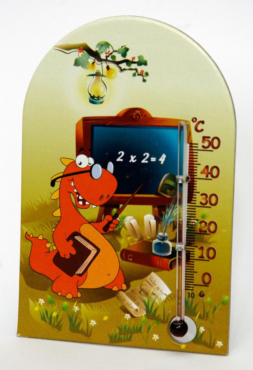 Хатній термометр на липучці «Зоо світ», спін.2 (різне забарвлення), фото 1