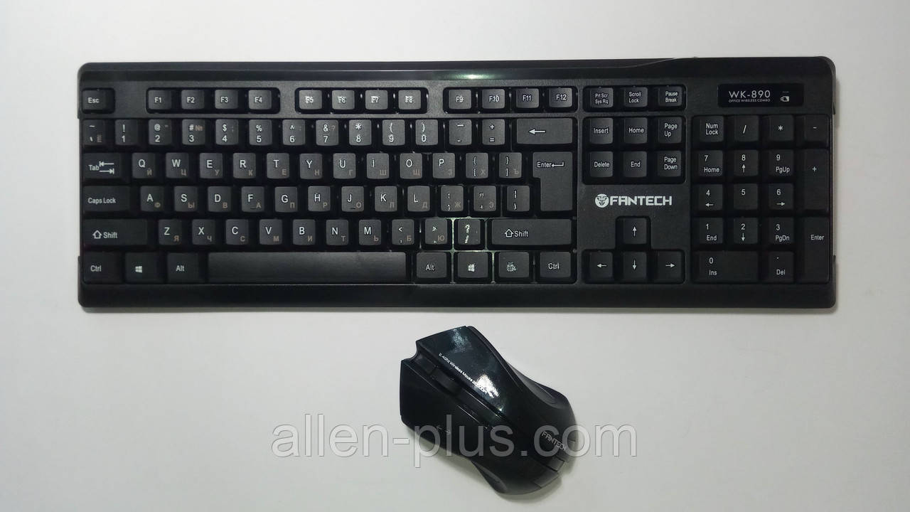 Клавіатура з мишкою бездротовий комплект Fantech WK890, USB