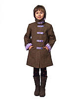 Пальто утепленное для девочки м-905 от рост 128 134