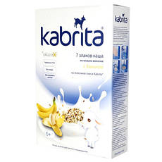 Kabrita 7 злаків молочна каша з бананом від 6 міс.,180г.