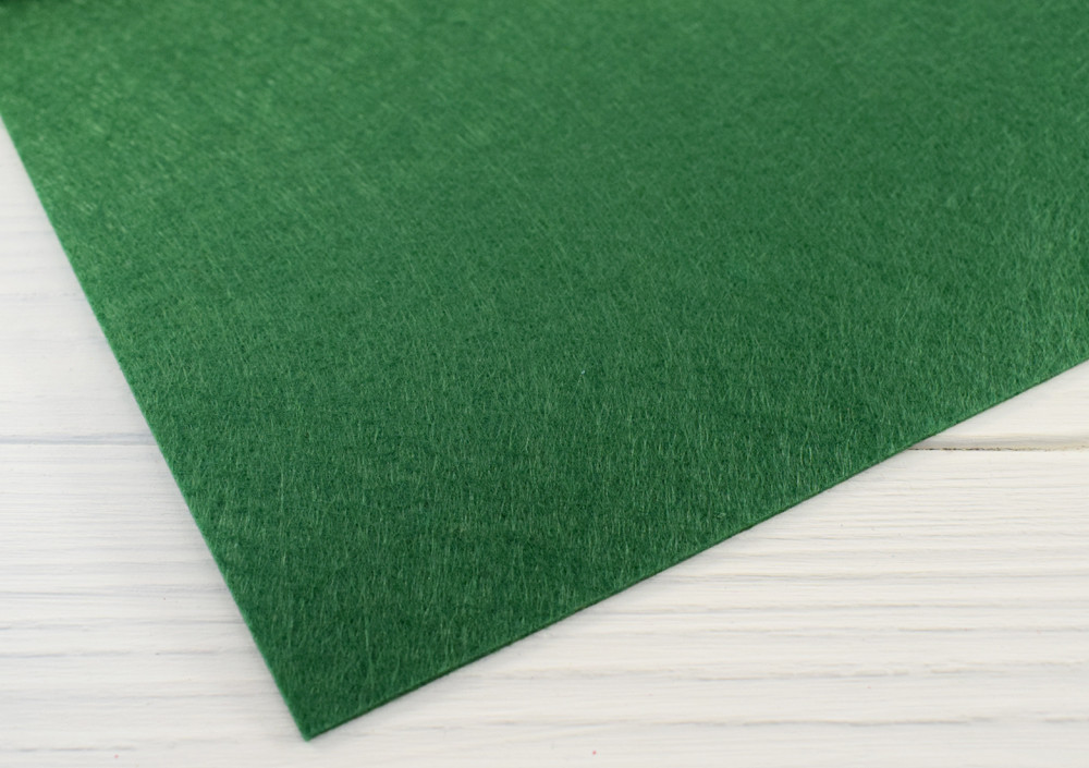 Китайський жорсткий фетр 1,2 мм (20х30 см) — No14 Темно-зелений