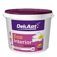 Фарба інтер єрна стійка до вологого очищення TM "DekART" Eko Interrior - 10 л. (12,0 кг.)