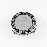 Колпачок на диски Mercedes-Benz черный кант A1714000025 (75мм)