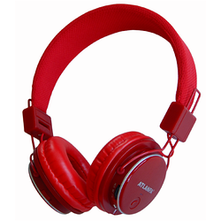 Бездротові навушники Atlanfa 7611 red червоні. Bluetooth, FM, MP3, Microphone