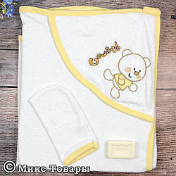 Рушник для купання малюків Розмір: 78х 88 см Туреччина (6628-1)