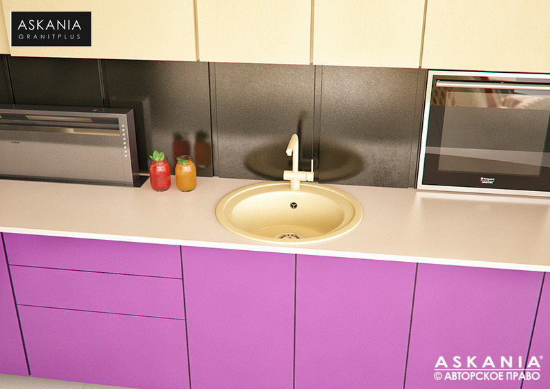 ГРАНИТНА МОЙКА ASKANIA «VENA» RV 04 beige