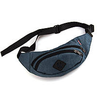 Сумка бананка на пояс Lerom синя L5