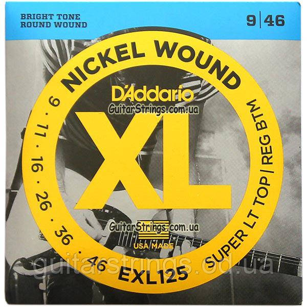 Струни D'Addario EXL125 Nickel Wound 9-46, фото 1