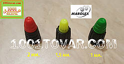 3 шт. форсунки Marolex Z12/20, 2 мм (червона), Z12/15. 1.5 мм. (салатна) і Z12/10, 1 мм (зелена)