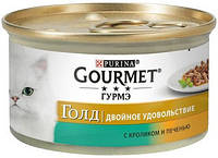 381081 Gourmet Gold Кусочки в подливке с кроликом и печенкой, 24 шт