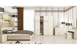 Спальня комплект з ДСП/МДФ Беж комплект 1 Matroluxe
