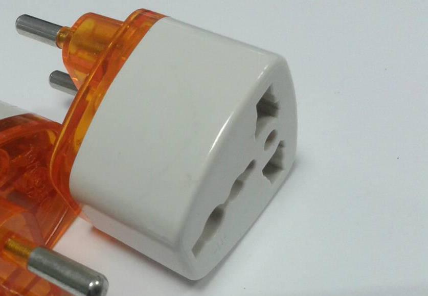 Адаптер мережевий універсальний UK England євро прозора кришка, фото 1