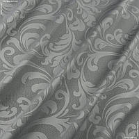 Ткань для штор шторы рогожка Жаккард зели /zeli вязь,серый 144982