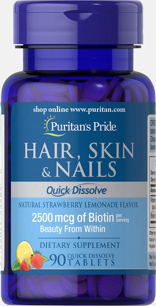 Формула для волосся, шкіри та нігтів, Hair, Skin & Nails Puritan's Pride (90 tab)