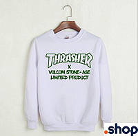 Мужской свитшот (реглан) Thrasher, трешер M, белый