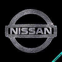 Термотрансфер на тапочки Nissan (Скло,2мм-біл.)