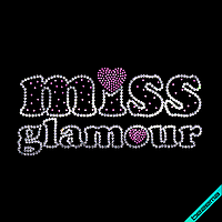 Термотрансферы на вышиванки Miss Glamour (Стекло,2мм-роз.,3мм-бел.)