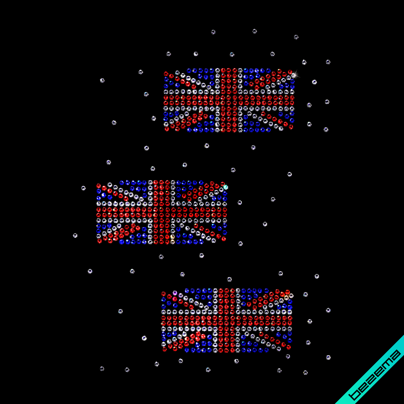 Малюнки на светри United Kingdom (Скло,2мм-біл.,2мм-сін.,2мм-черв.)