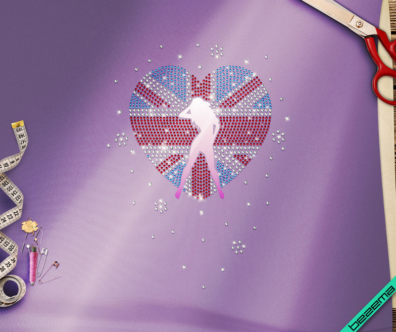 Стрази, аналог паєтки на білизну United Kingdom (Скло,3мм-біл.,2мм-сін.,2мм-черв.)