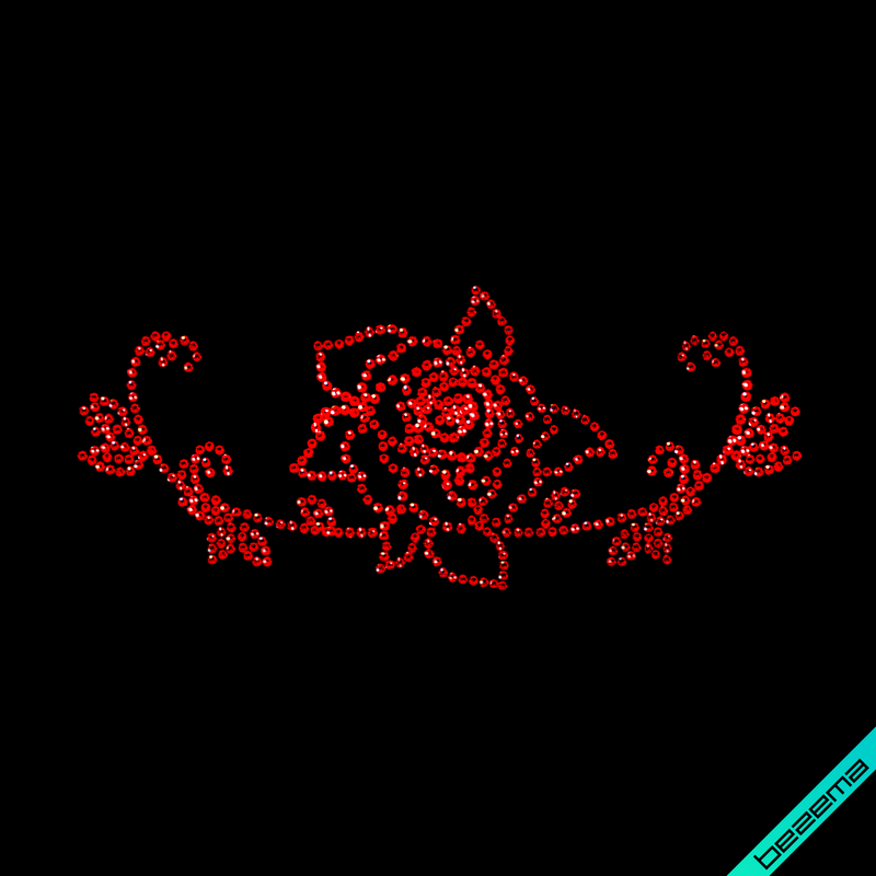 Картинки на рукавиці і рукавички Квітка (Скло,2мм-черв.)