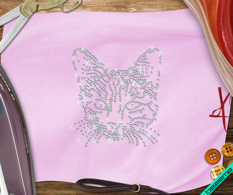 Термотрансфери на сорочки Кіт (Скло,3мм-біл.)