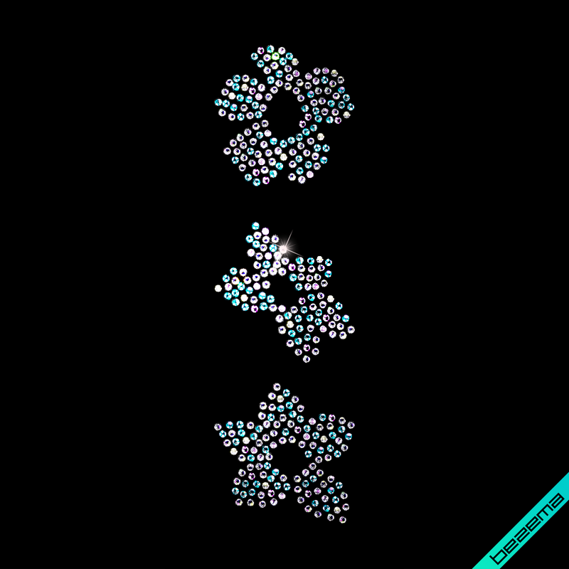 Термопереводки на халати Квітки (Скло,3мм-бенз.)