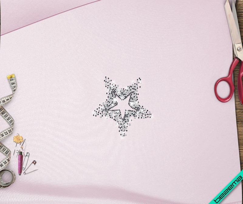 Дизайн на сабо Зірка (Скло,2мм-черн.,3мм-біл.)