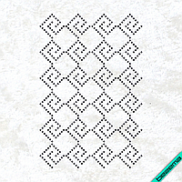 Малюнки зі страз на гетри Візерунок (Скло,3мм-черн.)