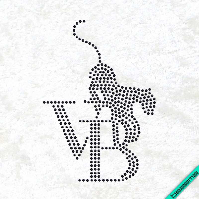 Термотрансфер на дорожні сумки Логотип (Скло,2мм-черн.)