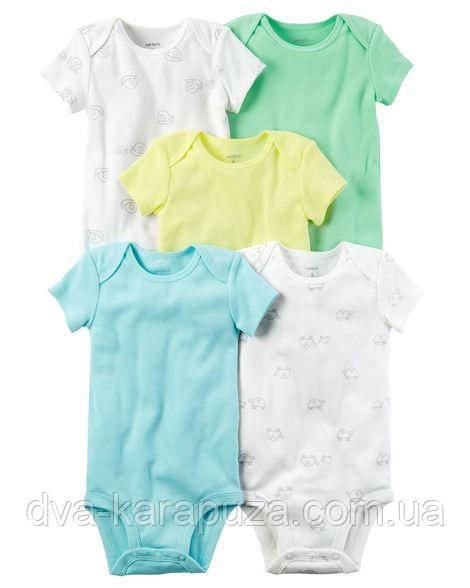 Набір боді для хлопчика Carters, 9 міс! 5 шт.!, фото 1