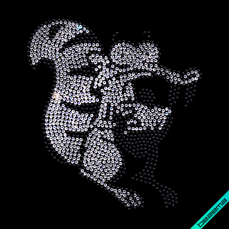 Термотрансфери на білизну Білка з м/ф " Льодовиковий період (Скло,3мм-біл.,3мм-черн.)