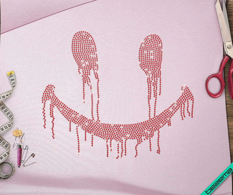 Дизайн на сорочки Smile (Скло,3мм-черв.)