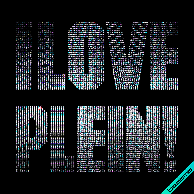 Термопринты на дорожні сумки I love Логотип (Скло,3мм-бенз.)