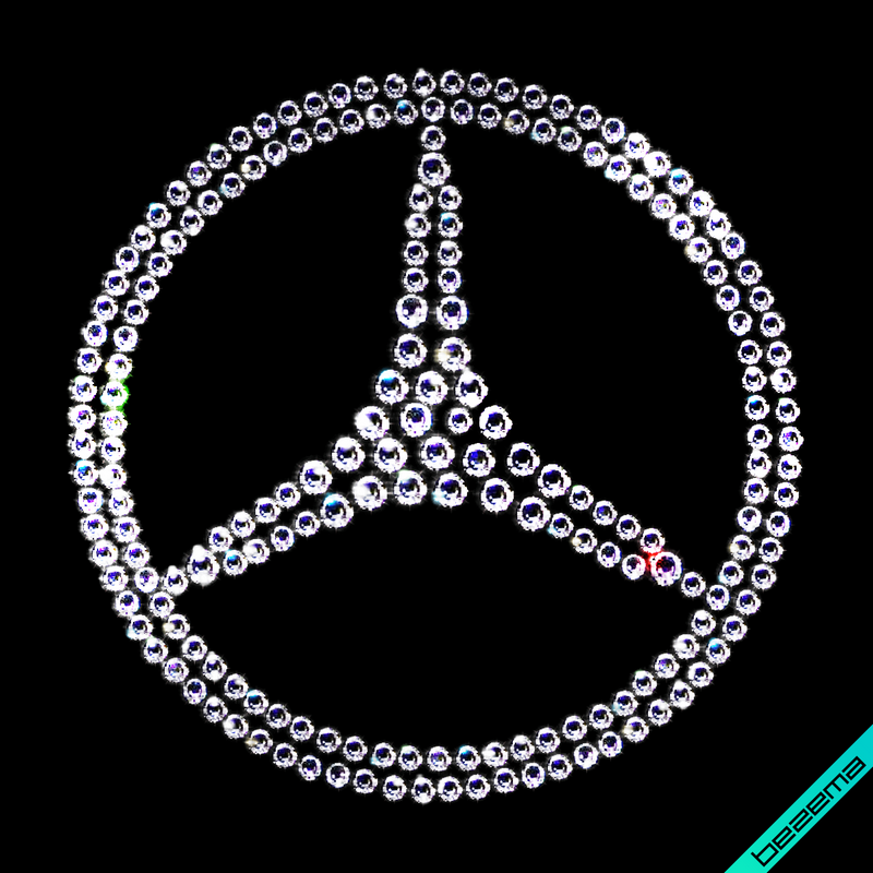 Дизайн на верхнюю одежду Mercedes (Стекло,2мм-бел.,3мм-бел.) - фото 1 - id-p423062584