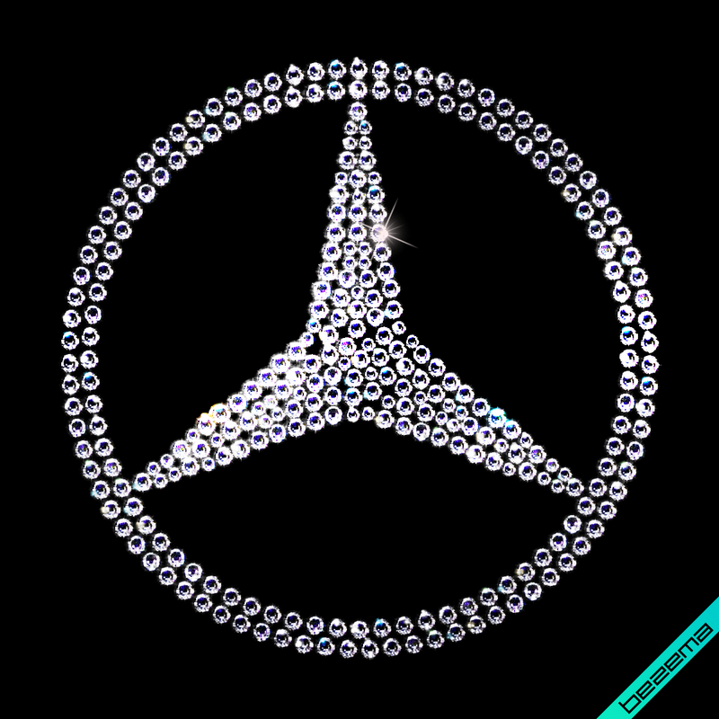 Дизайн на папки Mercedes (Стекло,2мм-бел.,3мм-бел.) - фото 1 - id-p423062587