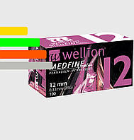 Иглы Wellion Medfine Plus - Веллион Медфайн 12мм, 29G для инсулиновых шприц-ручек