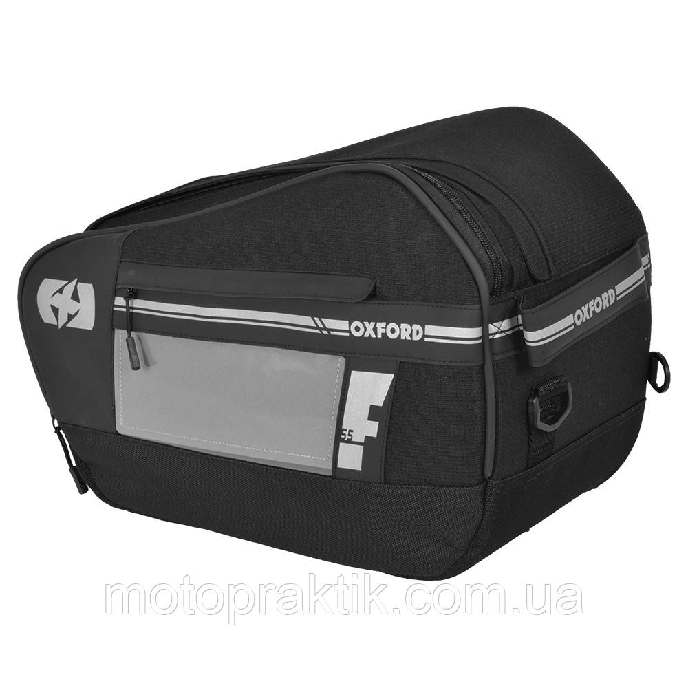 Oxford F1 Pannier Large Black, 55 л, Мотосумки бічні текстильні