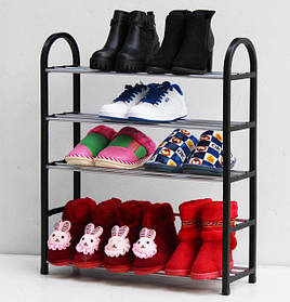 Складна полку стійка для взуття 4 яруси ( підставка органайзер для взуття )