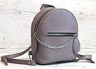 114-2 Натуральная кожа Городской рюкзак Кожаный рюкзак фиолетовый Рюкзак женский сиреневый рюкзак сиреневый