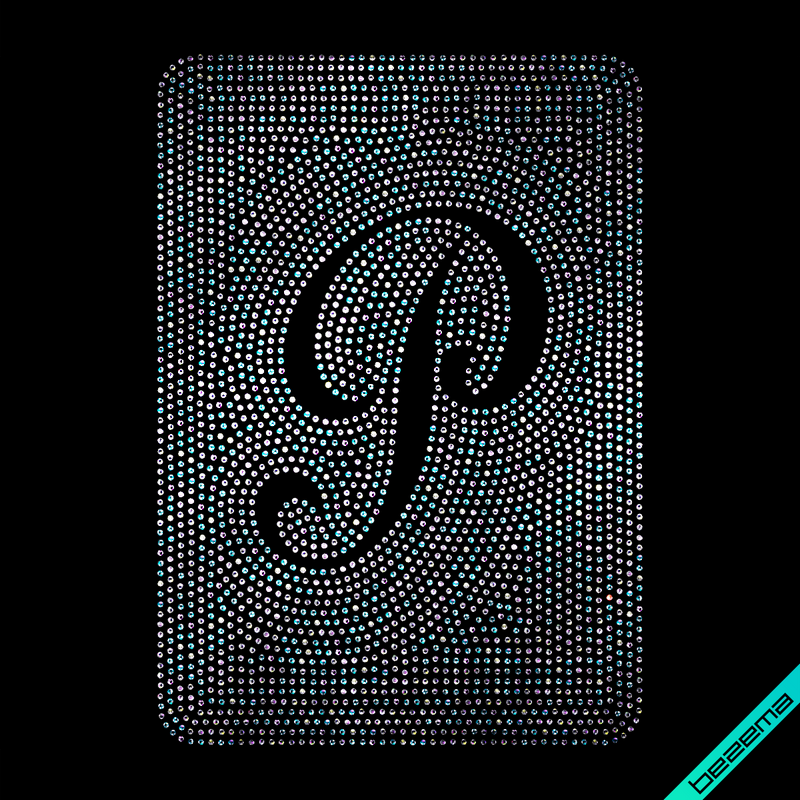 Стрази на гіпюр Буква Р (Скло,2мм-бенз.)